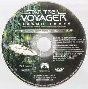 Best Buy Bonus DVD (Star Trek Voyager Season 3) Disc Disk Crew 30th 