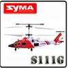 SYMA S111G Metal 3.5 Channels RC Mini Helicopter Gyro + USB Charger 