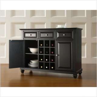 Crosley Cambridge Buffet Server / Sideboard Cabinet in Black 