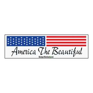  America the Beautiful   patriotic bumper stickers (Medium 