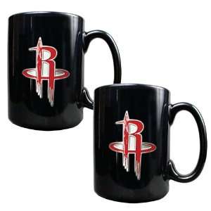Houston Rockets 2 Piece Matching NBA Ceramic Coffee Mug Set  