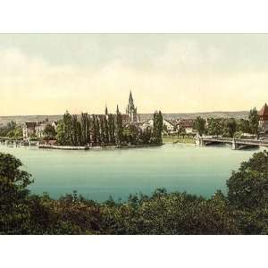   From the Seestrasse Constance (i.e. Konstanz) Baden Germany 24 X 18.5