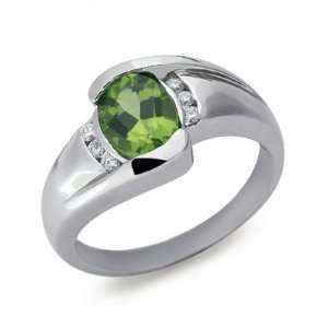  Peridot & Diamond Ring Jewelry