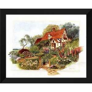  Gloria Eriksen FRAMED Art 26x32 Cottage on the Hill 