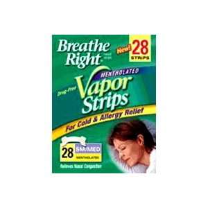 Breathe Right Nasal Strips with Mentholated Vapors, Small /Medium 28 