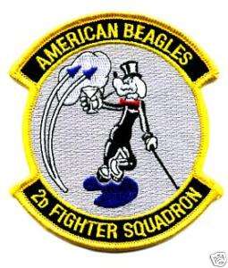 USAF Patch 2nd Fighter Squadron, Tyndall AFB, Florida  