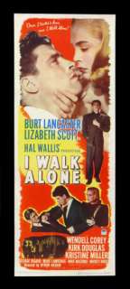 WALK ALONE * ORIGINAL 1948 MOVIE POSTER FILM NOIR  