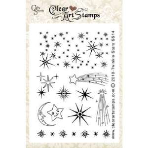 Twinkle Stars Small Clear Art Stamp Set SS14CS