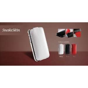  Viva iPhone 3G Leather Case Snake Skin Series (White 
