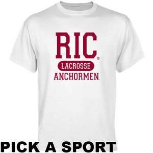  Rhode Island Anchormen White Custom Sport T shirt 