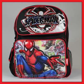 14 Marvel Spiderman Red School Backpack Bag/Book/Boys  