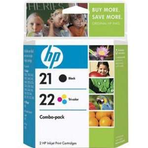  HP No. 21/22 Combo Pack Black/Color Ink Cartridge 