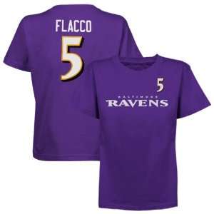  Reebok Joe Flacco Baltimore Ravens #5 Youth Game Gear 
