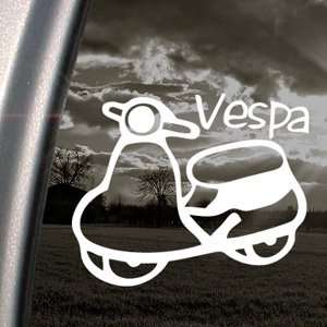  Vespa Motorcycle Vintage Decal Truck Window Sticker 