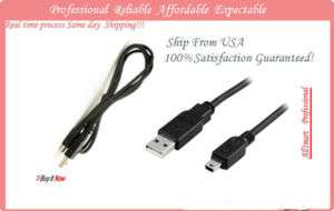 USB 2.0 PC Cable for Aiptek Action A HD GO HD Camcorder  