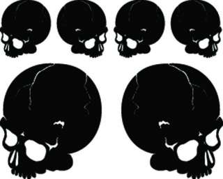 RC airbrush stencils/ paint masks side skulls  
