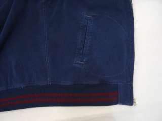 Polo RALPH LAUREN Mens XL Zip Jacket Shield Crest Lined Varsity Navy 