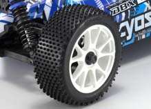 wheels and Kyosho micro square patterned tires deliver both style 