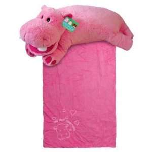 Snuggle Buds 3 in 1 Sleeping Bag, Pillow & Plush Animal Hippo  