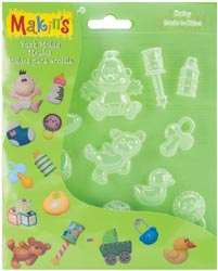MAKINS POLYMER CLAY BABY INFANT PUSH MOLDS MAKE 3D EMBELLISHMENTS DUCK 