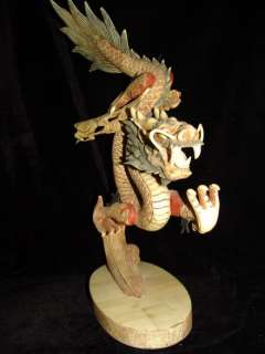Chinese vividly lifelike dragon sculpture  