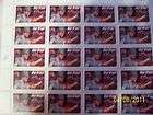 MINT CONDITION SET OF 20 PAUL BEAR BRYANT STAMPS RED BA