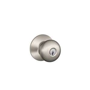   619 Satin Nickel Storeroom Lock Plymouth Style Knob: Home Improvement