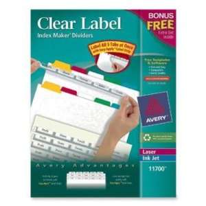  Avery Avery Clear Label Index Maker Divider AVE11700 
