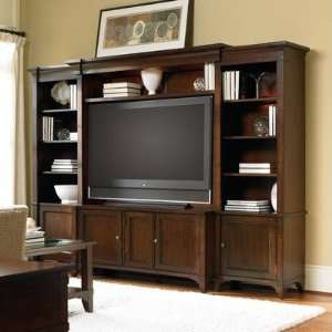   Abbott Place Home Theater Group in Rich Warm Cherry: Furniture & Decor