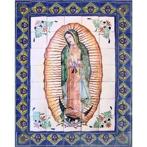    Mexican ceramic tile mural   hand painted art: Everything Else