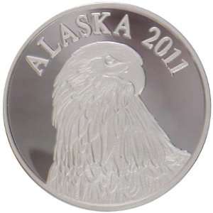   Alaska Mint 2011 Eagle Proof Medallion .999 1 Troy Oz 