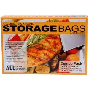   Storage Bags Combo Pack, 20 Pint/20 Quart/20 Gallon