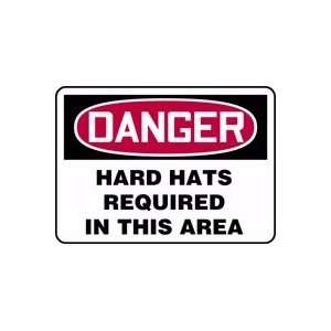  7X10 DGR HARD HATS REQD THS Sign: Home Improvement