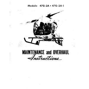 Bell Helicopter 47 G Maintenance Overhaul Manual  1963 Bell 47 G / G 
