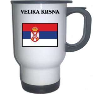  Serbia   VELIKA KRSNA White Stainless Steel Mug 