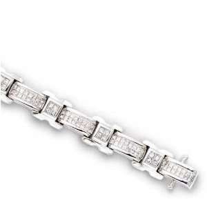  14K White Gold 3 ct HI Diamond Tennis Bracelet Jewelry