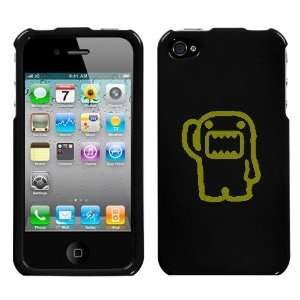 APPLE IPHONE 4 4G GOLD DOMO SALUTING ON A BLACK HARD CASE COVER