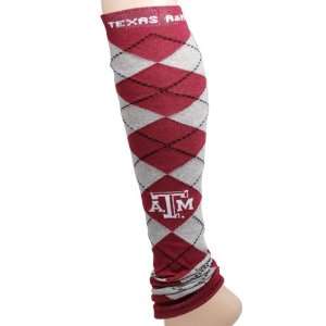 NCAA Texas A&M Aggies Ladies Maroon Ash Argyle Leg Warmers 