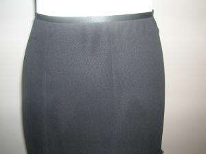 LINDA ALLARD ELLEN TRACY black silk skirt 6 BEAUTIFUL!  