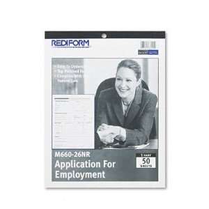  Rediform Application for Employment, 8 1/2x11, 50 Form Pad 