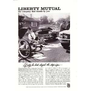  1961 Ad Liberty Mutual Insurance Accident Original Vintage 