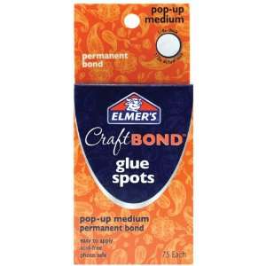  Elmers Craft Bond Glue Spots 75/Pkg Pop Up Medium