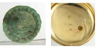   18k Gold & Enamel Fusee London Verge P Case Pocket Watch 1830  