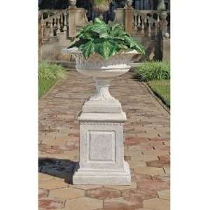 Xoticbrands Architectural Garden Flower Vase Urn On Pedestal Column 