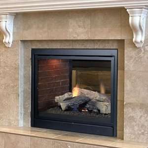   Gas Direct Vent See thru Designer Fireplace System With Signature