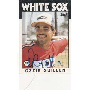  1986 Topps #254 Ozzie Guillen White Sox Signed Everything 