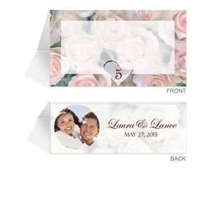  210 Photo Place Cards   Pink Roses
