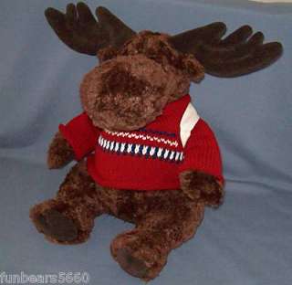 CLOSEOUT!! MOOSE Sweater w/American Eagle Backpack Large 17 Plush By 