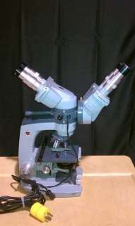 American Optical Spencer Dual Head Microscope 1036A  