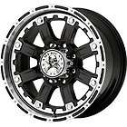 New 16X8 5x135 American Outlaw Black Wheels/Rims